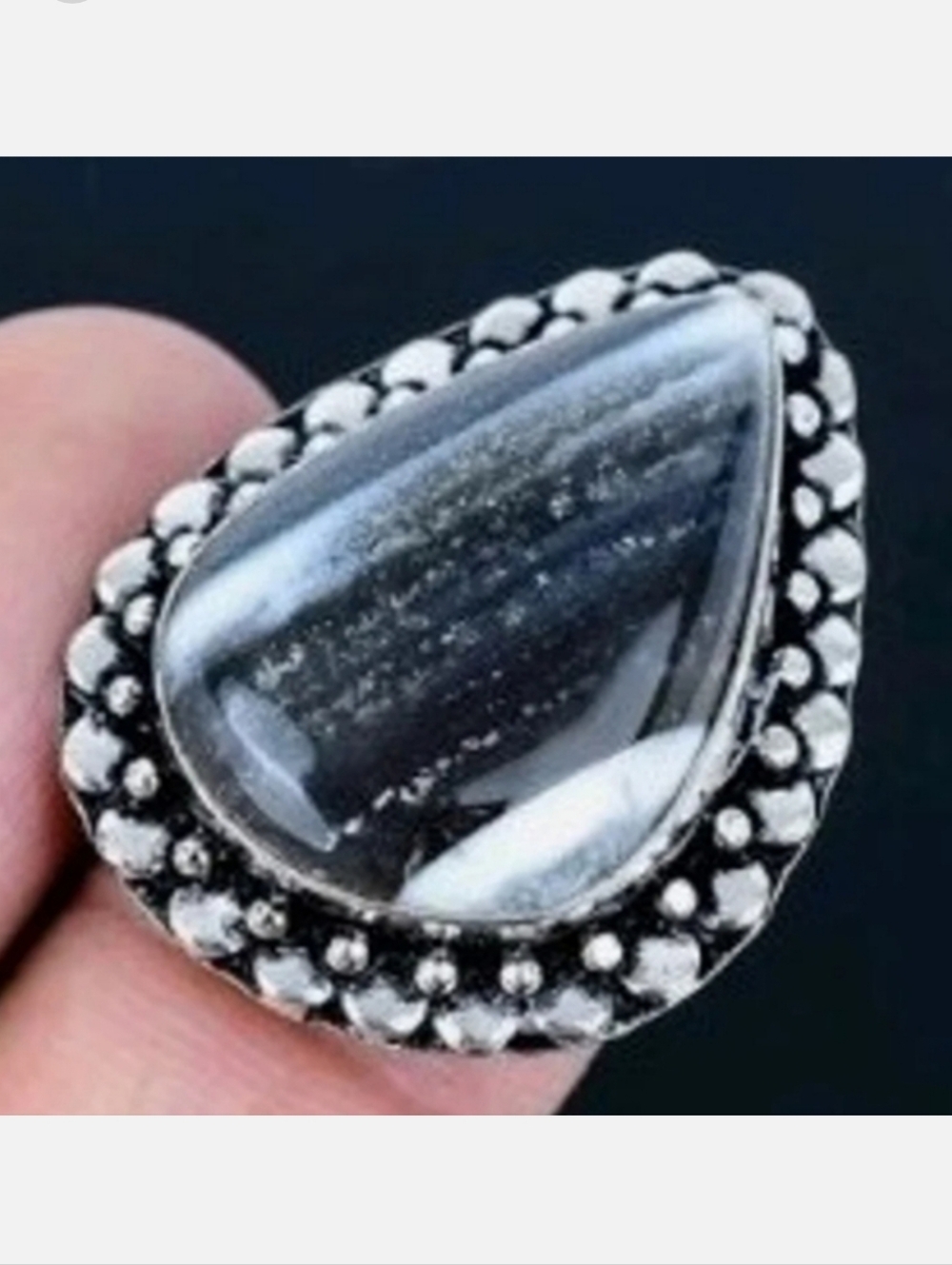 Owhyee Blue Opal Gemstone Jewelry 925 Sterling Silver Handmade Ring
